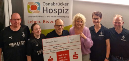 Spendenübergabe der Borussen Metropole Grönegau beim Osnabrücker Hospiz