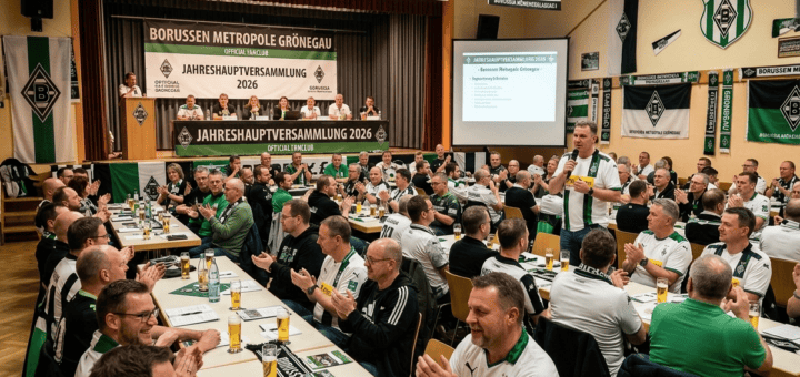 KI generiertes Bild von der Jahreshauptversammlung der Borussen Metropole Grönegau